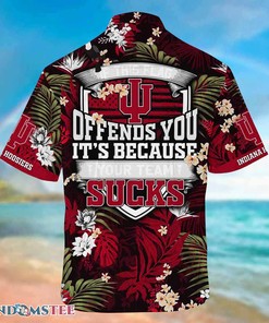 Indiana Hoosiers Beach Hawaiian Shirt This Flag Offends You