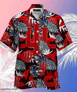 Indiana Hoosiers Summer Beach Hawaiian Shirt Stress Blessed Obsessed