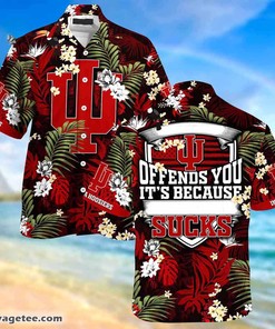 Indiana Hoosiers Summer Beach Hawaiian Shirt This Flag Offends You