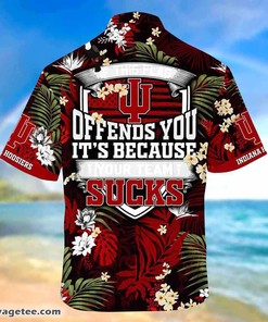 Indiana Hoosiers Summer Beach Hawaiian Shirt This Flag Offends You