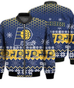 Indiana Pacers Sports Football American Ugly Christmas Sweater Gifts Unisex 3D Bomber Jacket