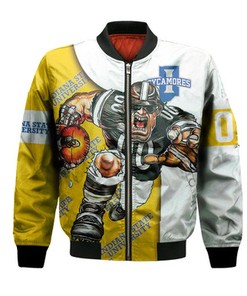 Indiana State Sycamores Bomber Jacket Football Go On - NCAA