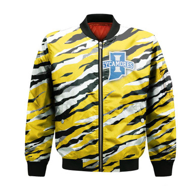 Indiana State Sycamores Bomber Jacket Sport Style Keep Go On - NCAA
