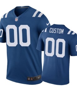 Indianapolis Colts #00 Custom Nike Color Rush Royal Jersey