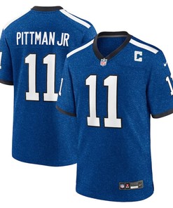 Indianapolis Colts #11 Michael Pittman Jr Indiana Nights Alternate Game Jersey - Royal