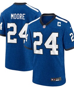 Indianapolis Colts #24 Lenny Moore Indiana Nights Alternate Game Jersey - Royal