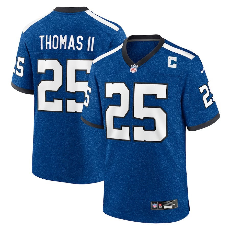 Indianapolis Colts #25 Rodney Thomas Indiana Nights Alternate Game Jersey - Royal