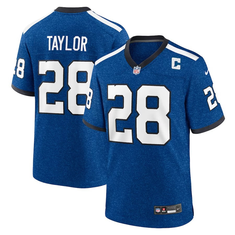 Indianapolis Colts #28 Jonathan Taylor Indiana Nights Alternate Game Jersey - Royal