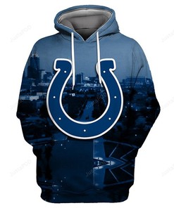 Indianapolis Colts 3D Hoodie Zip Hoodie Style 5
