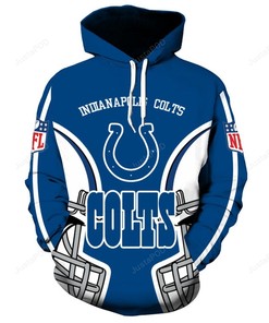 Indianapolis Colts 3D Hoodie Zip Hoodie Style 6
