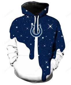 Indianapolis Colts 3D Hoodie Zip Hoodie Style 7