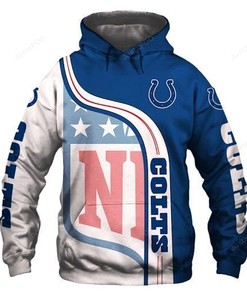 Indianapolis Colts 3D Hoodie Zip Hoodie Style 9
