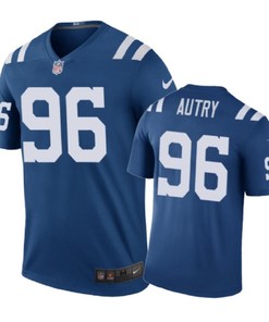 Indianapolis Colts #96 Denico Autry Nike Color Rush Royal Jersey
