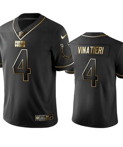 Indianapolis Colts Adam Vinatieri Black Golden Edition 2019 Vapor Untouchable Limited Jersey - Mens