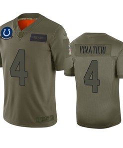 Indianapolis Colts Adam Vinatieri Camo 2019 Salute To Service Limited Jersey