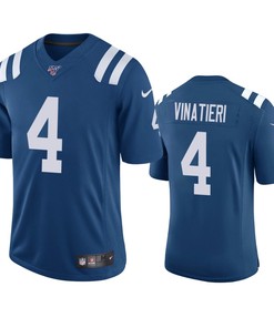 Indianapolis Colts Adam Vinatieri Royal 100th Season Vapor Limited Jersey