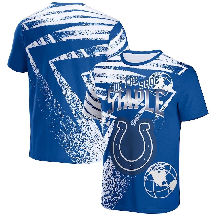 Indianapolis Colts All Over Print T-Shirt - Blue