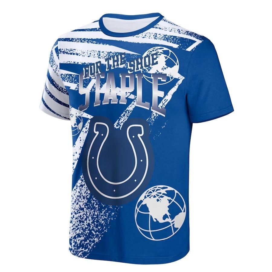 Indianapolis Colts All Over Print T-Shirt - Blue