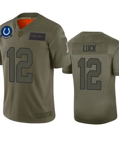 Indianapolis Colts Andrew Luck Camo 2019 Salute To Service Limited Jersey
