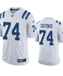 Indianapolis Colts Anthony Castonzo White 100th Season Vapor Limited Jersey