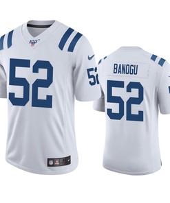 Indianapolis Colts Ben Banogu White 100th Season Vapor Limited Jersey