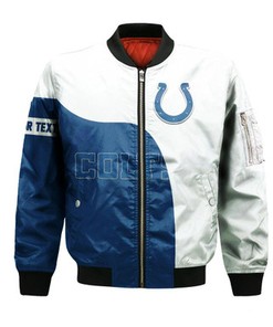 Indianapolis Colts Bomber Curve Style Custom- NFL