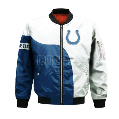 Indianapolis Colts Bomber Curve Style Custom- NFL
