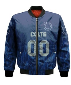 Indianapolis Colts Bomber Jacket Logo Sport Ombre  - NFL