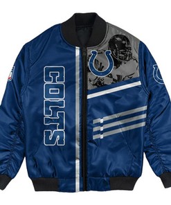 Indianapolis Colts Bomber Jacket Personalized Football For Fan- NFL