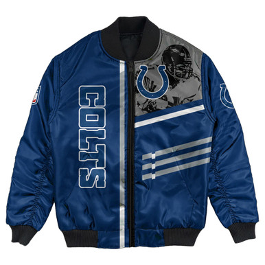 Indianapolis Colts Bomber Jacket Personalized Football For Fan- NFL