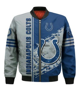 Indianapolis Colts Bomber Jacket Quarter Style - NFL