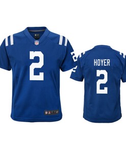 Indianapolis Colts Brian Hoyer Royal Color Rush Game Jersey