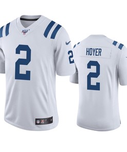 Indianapolis Colts Brian Hoyer White 100th Season Vapor Limited Jersey