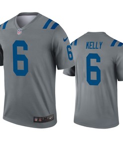 Indianapolis Colts Chad Kelly Gray Inverted Legend Jersey