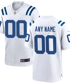Indianapolis Colts Custom Game Jersey - White