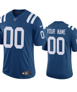 Indianapolis Colts Custom Royal 100th Season Vapor Limited Jersey