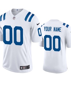 Indianapolis Colts Custom White 2020 Vapor Limited Jersey - Mens