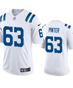 Indianapolis Colts Danny Pinter 63 White Vapor Untouchable Limited Jersey