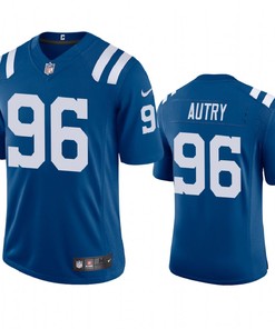 Indianapolis Colts Denico Autry Royal 2020 Vapor Limited Jersey - Mens