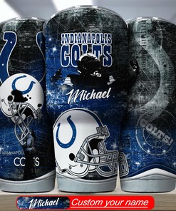 Indianapolis Colts Engraved Tumbler - Custom Name, Durable and Stylish