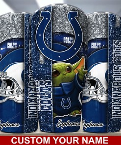 Indianapolis Colts Insulated Tumbler - Custom Name, Keeps Drinks at Optimal Temperature