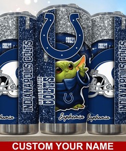 Indianapolis Colts Insulated Tumbler - Custom Name, Keeps Drinks at Optimal Temperature