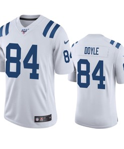 Indianapolis Colts Jack Doyle White 100th Season Vapor Limited Jersey