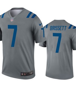 Indianapolis Colts Jacoby Brissett Gray Inverted Legend Jersey
