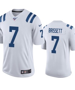 Indianapolis Colts Jacoby Brissett White 100th Season Vapor Limited Jersey