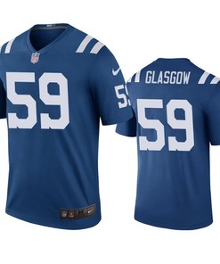 Indianapolis Colts Jordan Glasgow Royal Color Rush Legend Jersey