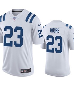 Indianapolis Colts Kenny Moore White 100th Season Vapor Limited Jersey