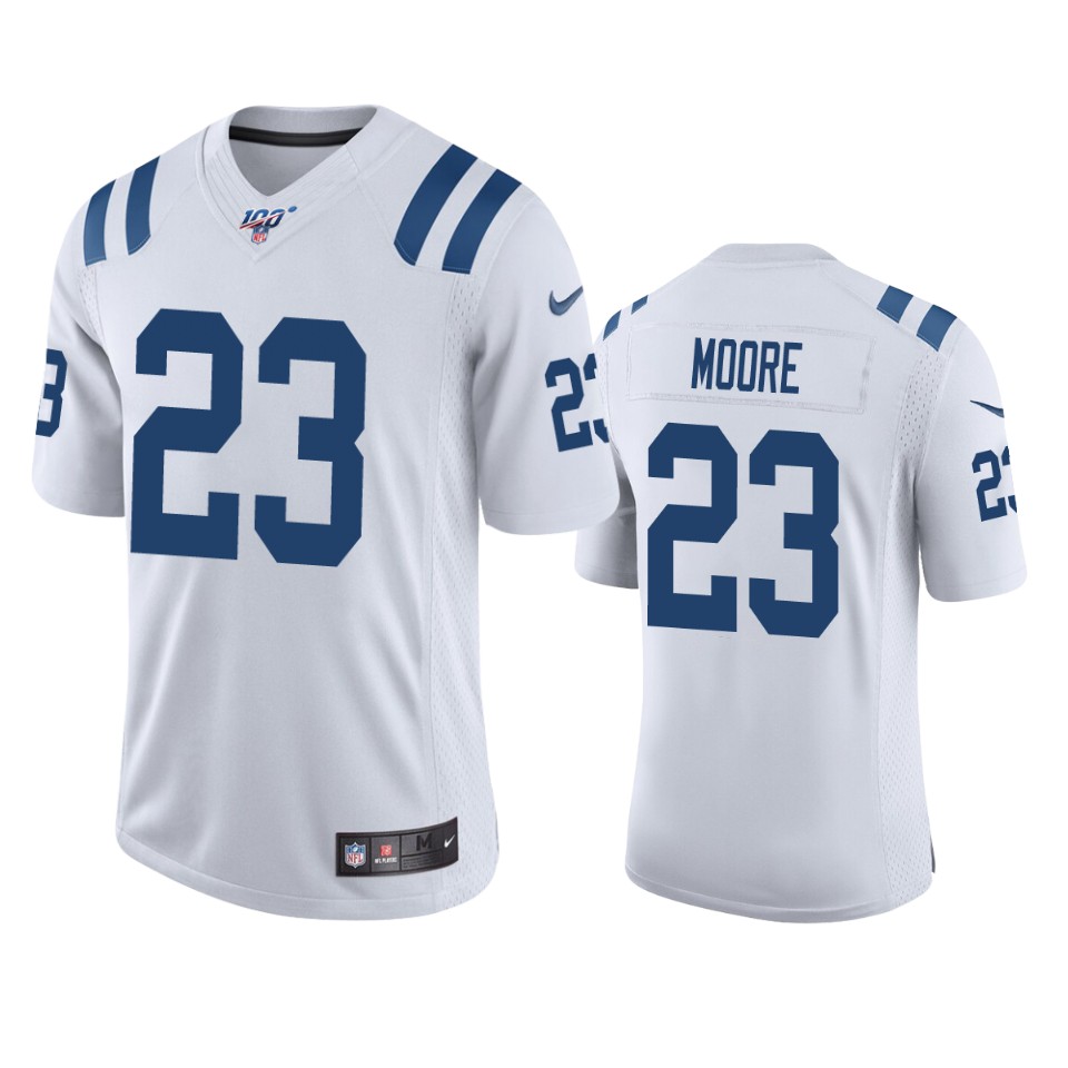 Indianapolis Colts Kenny Moore White 100th Season Vapor Limited Jersey