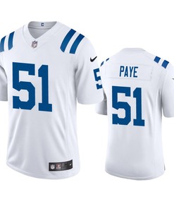 Indianapolis Colts Kwity Paye 51 White Vapor Limited Jersey