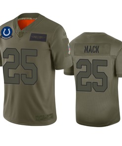 Indianapolis Colts Marlon Mack Camo 2019 Salute To Service Limited Jersey